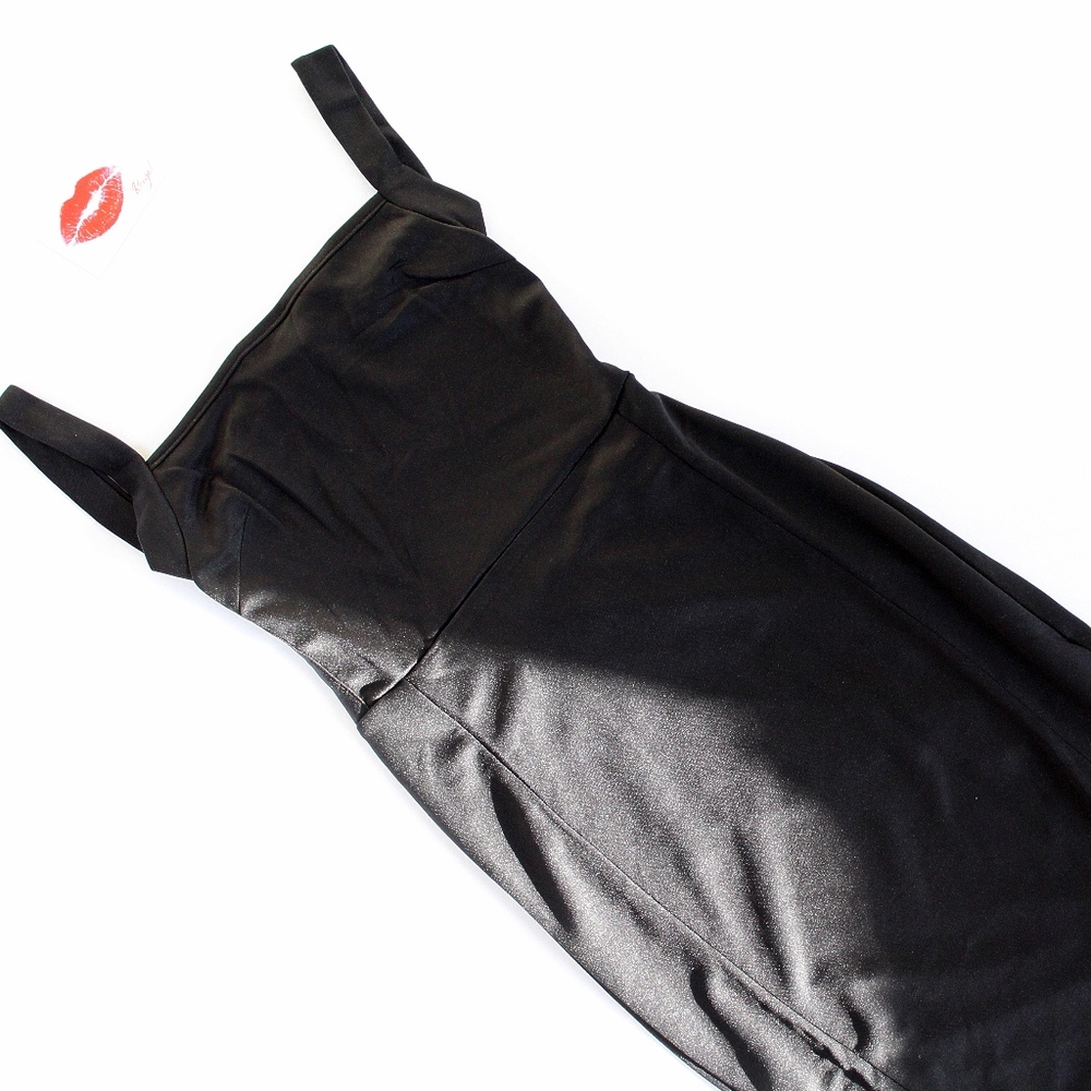 Square Neck Open Back Sheath Maxi Mermaid Dress - Picture 6 of 8